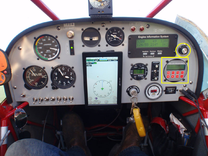 The occurrence aircraft's instrument panel