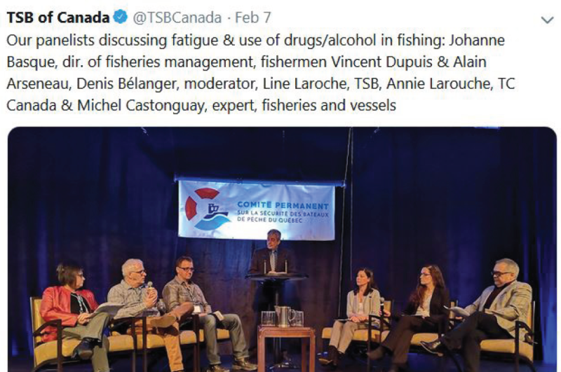 Panel on fatigue and substance abuse in fishing