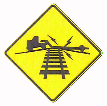  Panneau de signalisation normalisé W10-5 du<br>Department of Transportation des États-Unis indiquant une faible<br> garde au sol 