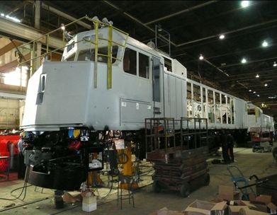 Photo 7. Locomotive F40PH-2D GM de VIA après son démontage (source : BST)