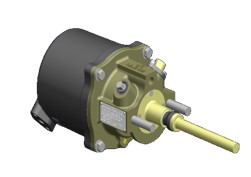 Cylindre de frein ParkLoc configuré pour une utilisation sur un système de freinage monté sur bogie pour des wagons de marchandises Wabash National (Source : New York Air Brake)