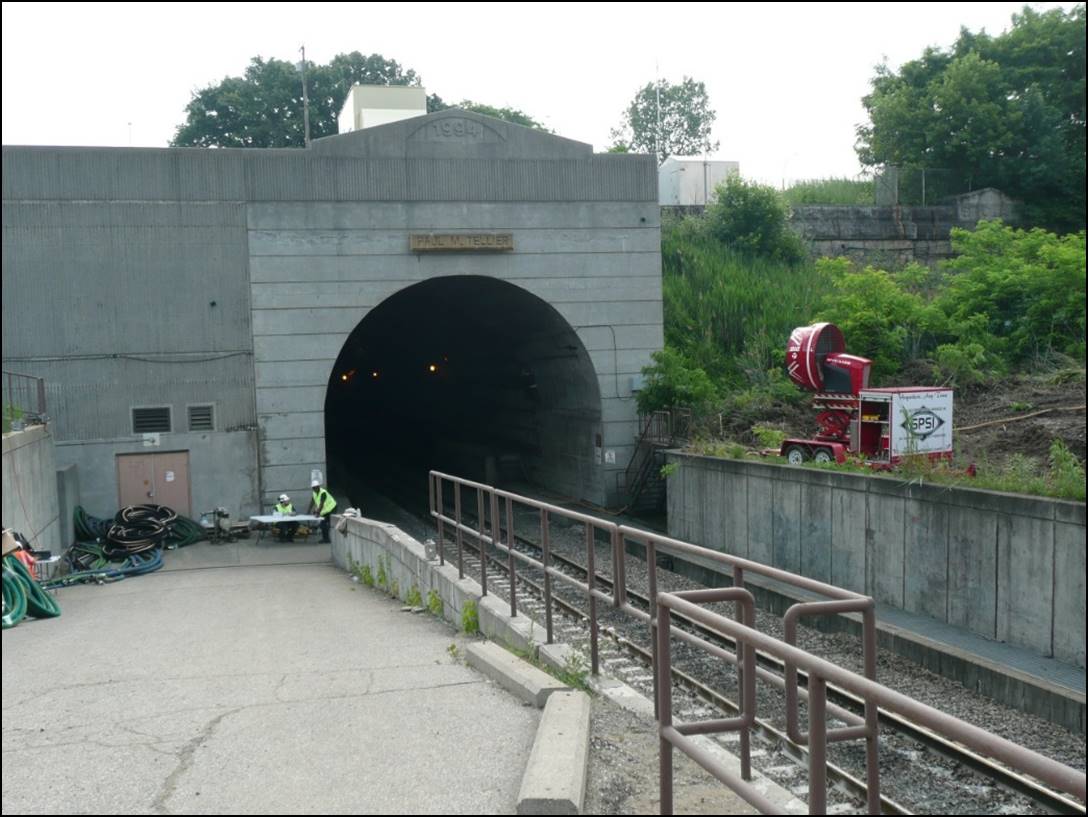 Sortie du tunnel aux États-Unis (source : BST)