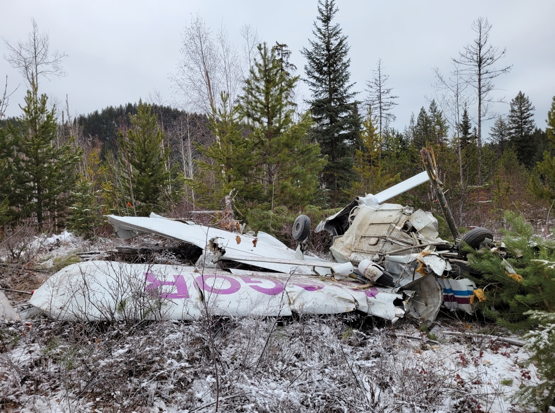 Figure 5. Occurrence aircraft wreckage (Source: RCMP, with permission)