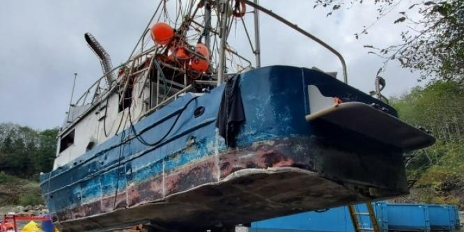 The passenger vessel Island Bay following recovery